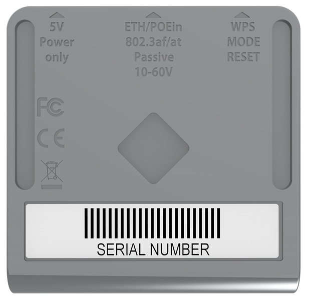 روتر mAP Lite میکروتیک از استاندارد 2.4GHz 802.11b/g/n پشتیبانی می‌کند.